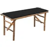 Image de vidaXL Banc pliable 118 cm