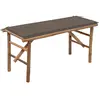 Image de vidaXL Banc Bamboo Pliable 118 cm