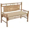 Image de vidaXL Banc de jardin 120 cm Bambou