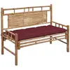 Image de vidaXL Banc de jardin 120 cm Bambou