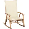 Image de vidaXL Chaise à bascule avec coussin