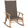 Image de vidaXL Chaise à bascule avec coussin