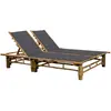 Image de VIDAXL Chaise longue bambou pour 2 personnes