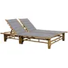 Image de vidaXL Chaise longue pour 2 - Bambou