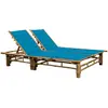 Image de VidaXL Chaise Longue pour 2 Personnes - Bambou