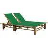 Image de vidaXL Chaise longue pour 2 personnes - Bambou