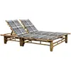 Image de VidaXL Chaise longue 2 personnes - Bambou
