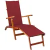 Image de VidaXL Chaise longue solaire - Acacia