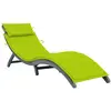 Image de vidaXL Chaise longue avec coussin Bois d'acacia