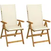 Image de vidaXL Chaises inclinables de jardin - Lot de 2