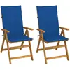 Image de vidaXL Chaises inclinables de jardin lot de 2 - Bois d'acacia