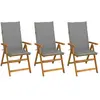 Image de VIDAXL Chaises pliables de jardin - Acacia