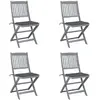 Image de vidaXL Chaises pliables d'extérieur - Anthracite