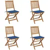 Image de vidaXL Chaises pliables de jardin lot de 4
