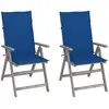 Image de vidaXL Chaises inclinables de jardin - Acacia