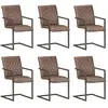 Image de vidaXL - Lot de 6 Marron