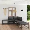 Image de vidaXL Salon de jardin 6 pcs Résine tressée