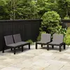 Image de VidaXL Banc de jardin 130 cm Plastique Gris
