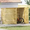 Image de vidaXL Abri à Vélo en Bois - 232x110x170 cm