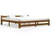 Image de VIDAXL Cadre de lit Marron miel 200x200 cm