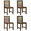 Image de VidaXL Chaises à Manger Bois de Récupération (x4)