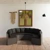 Image de vidaXL Salon de jardin 6 pcs Résine Gris