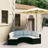 Image de vidaXL Salon jardin 4 pcs Noir