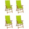Image de vidaXL Chaises inclinables de jardin