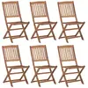Image de vidaXL Chaise pliante de jardin - Bois d'acacia solide
