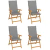 Image de vidaXL Chaises de jardin - Teck solide