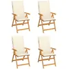 Image de vidaXL Chaises de jardin lot de 4