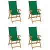 Image de vidaXL Chaises de jardin - Lot de 4