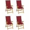 Image de vidaXL Chaises de jardin - Lot de 4