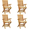 Image de vidaXL Chaises de jardin avec coussins crème