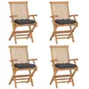 Image de vidaXL Chaises de jardin anthracite