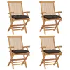 Image de Vidaxl Chaises de Jardin avec Coussins - Teck Massif