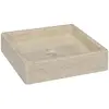 Image de vidaXL Lavabo Marbre - Crème