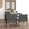 Image de vidaXL Ensemble à manger de jardin 5 pcs