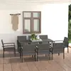 Image de vidaXL Ensemble à manger - Résine Métallique