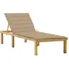 Image de vidaXL Chaise longue - Beige