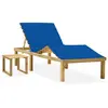 Image de vidaXL Chaise longue de jardin - Pin imprégné