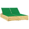 Image de VIDAXL Chaise longue double - Vert
