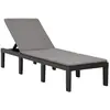 Image de VidaXL Chaise Longue avec Coussin - Anthracite