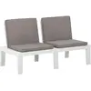 Image de VidaXL Banc Plastique - Blanc