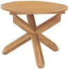 Image de Table à dîner vidaXL - Bois de teck Ø90x75 cm