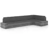 Image de VIDAXL Salon de jardin 5 pcs - Coussins Gris Résine Tressée