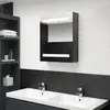 Image de vidaXL Armoire miroir LED 50x14x60 cm - Gris