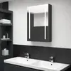 Image de vidaXL Armoire à miroir LED