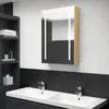 Image de vidaXL Armoire de salle de bain LED 50x13x70cm