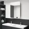 Image de vidaXL Armoire salle de bain LED Chêne